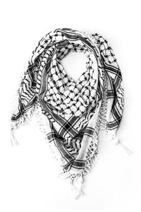 Black & White Original Kufiya - PALESTINIAN KUFIYA®