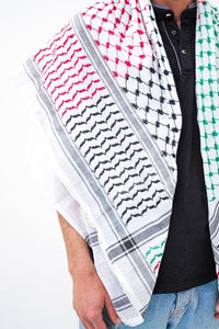 Palestine Flag Kufiya - KUFIYAKUFIYA