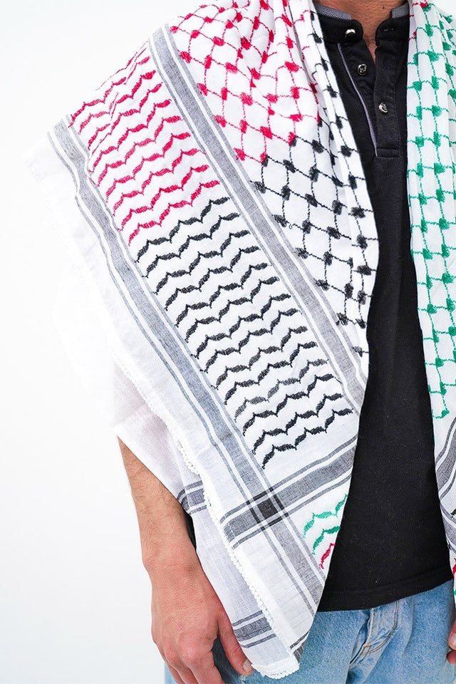 Palestine Flag Kufiya - KUFIYAKUFIYA