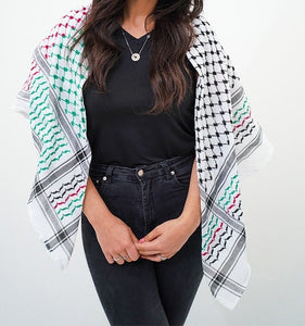 Palestine Flag Kufiya - KUFIYAKUFIYA