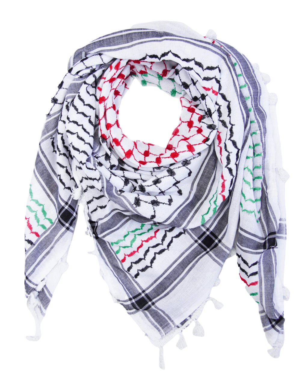 Palestine Flag Kufiya - PALESTINIAN KUFIYA®
