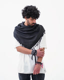 Pure Black Kufiya - PALESTINIAN KUFIYA®