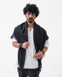 Pure Black Kufiya - PALESTINIAN KUFIYA®