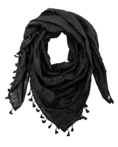 Pure Black Kufiya - PALESTINIAN KUFIYA®