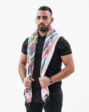 Rainbow Kufiya - PALESTINIAN KUFIYA®