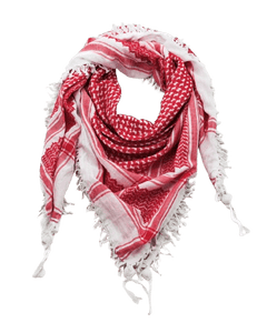 Red & White Kufiya - PALESTINIAN KUFIYA®